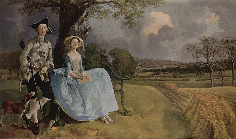 Thomas Gainsborough Mr and Mrs Andrews oil painting image